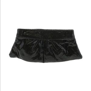 Lauren Merkin Black Embossed Clutch